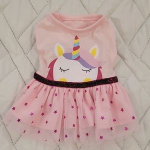 Unicorn Tutu Dog Dress X-Small